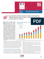 1503 - Ministère de L'economie de L'industire - Les Pays Emergents Stimulent Le Tourisme en France - 2004-2013 Chinois