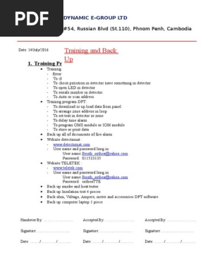 Training Program