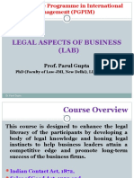 PGPIM Legal Aspects of Business