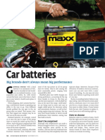 Consumer Reports Nov 2013 Car Batteries