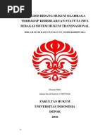 Download Analisis Bidang Hukum Olahraga Yurisdiksi FIFA by David Domein SN327162504 doc pdf