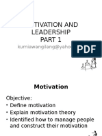 Motivation & Leadership