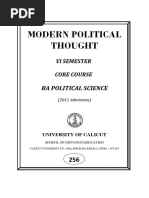 Vi Sem-Ba Pol Sc-Core Course-Modern Political Thought