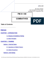 FM 21-150 Combatives: Field Manual No. 21-150 Headquarters Department of The Army Washington, DC, 30 September 1992