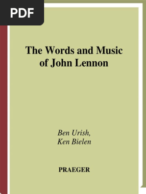 The Words And Music Of John Lennon By Ben Urich Ken Bielen Pdf
