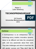 Technopreneurship 1 - Definisi