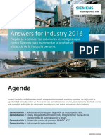 Siemens Answers for Industry 2016 Agenda