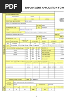 Empolyment Application Form - Ver 1.5