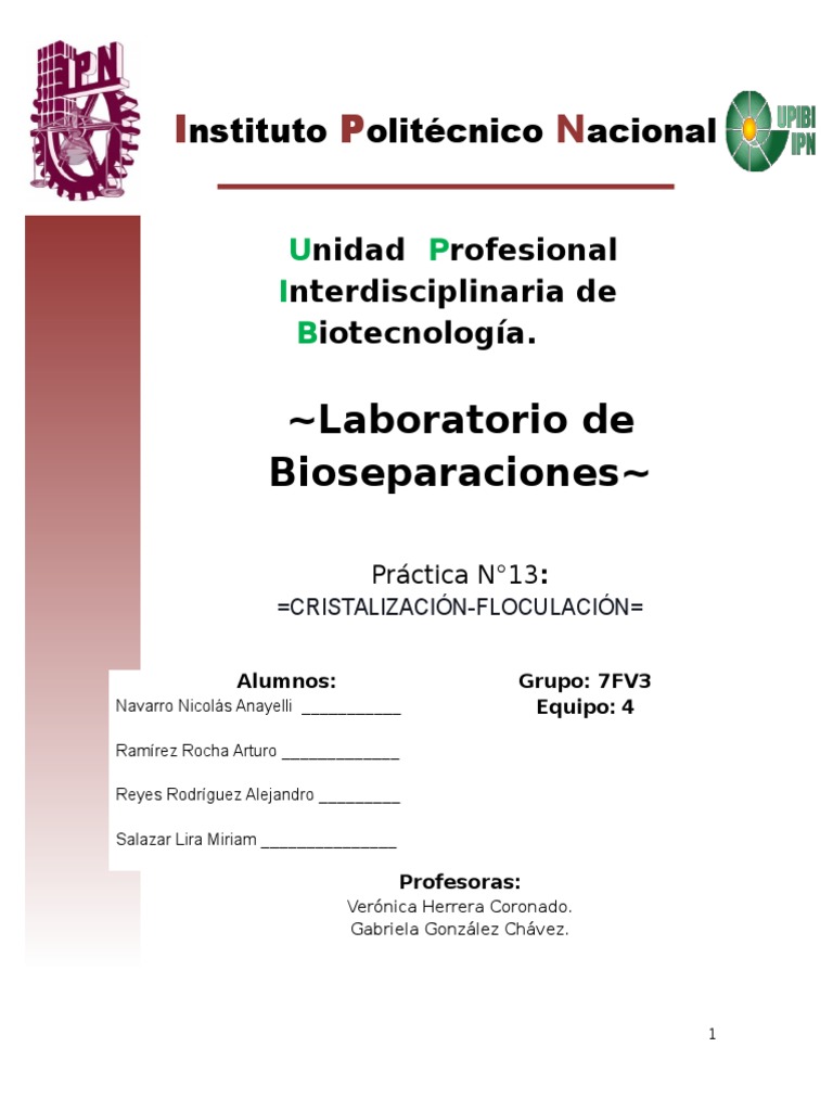 Bioseparaciones (Cristalización) PDF Cristalización Solubilidad