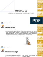 Modulo 11 - Normativa Legal en El Transporte y SSO