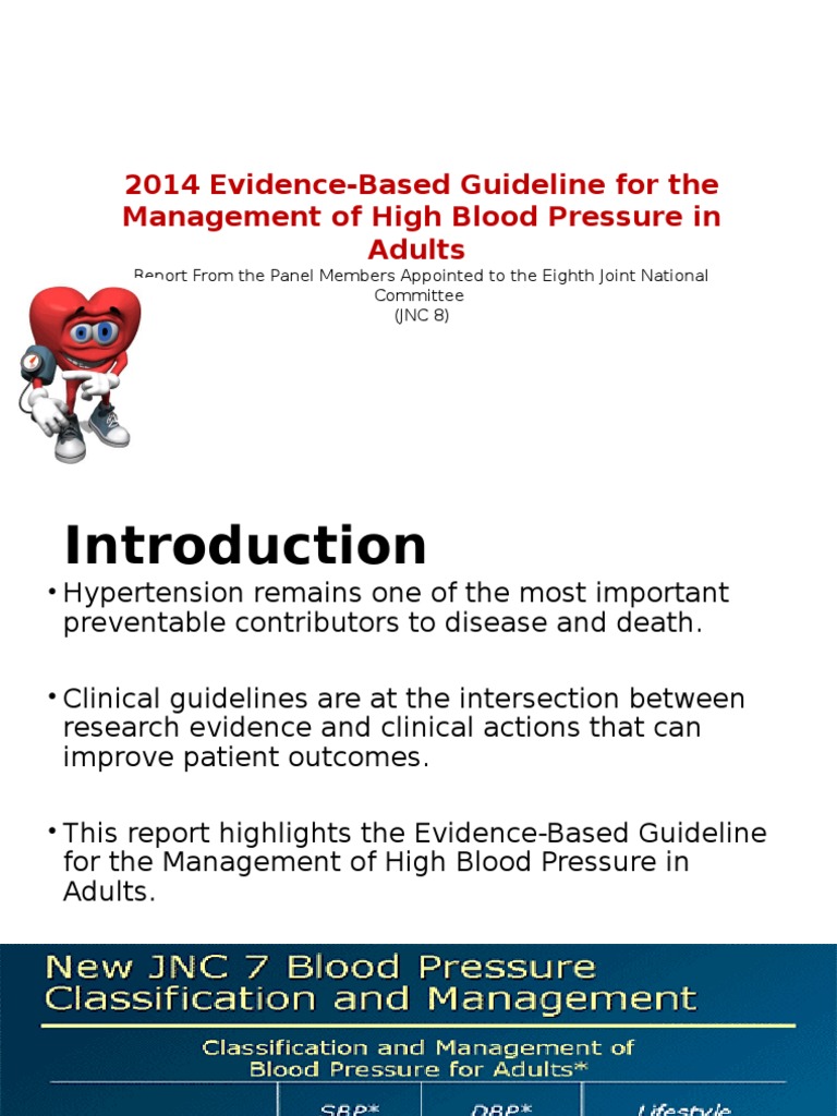 JNC8 Report by Mark Prado | PDF | Hypertension | Clinical Medicine