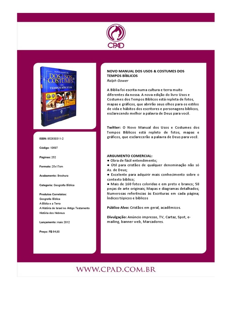 FT Novo Manual Dos Usos e Costumes PDF