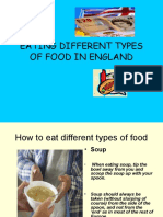 Eating Different Types of Food in England