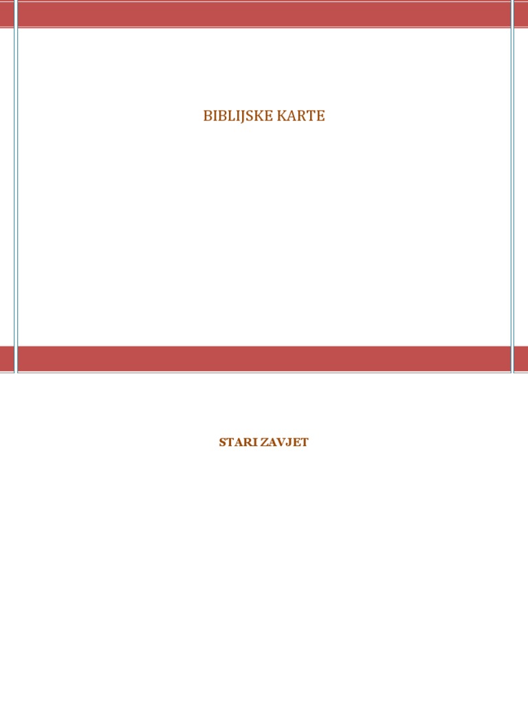 Biblijske Karte | PDF