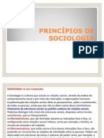 Sociologia - PRINCPIOS DE SOCIOLOGIA