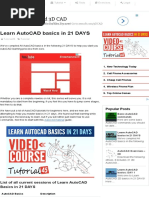 Download Learn AutoCAD Basics in 21 DAYS - Tutorial45 by KarogelRamiterre SN327200674 doc pdf