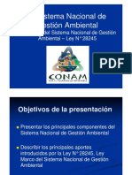 Sistema Nacional de Gestion Ambiental