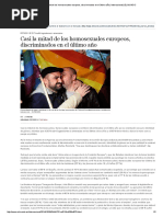 Casi La Mitad de Los Homosexuales Europeos, Discriminados en El Último Año _ Internacional _ EL MUNDO