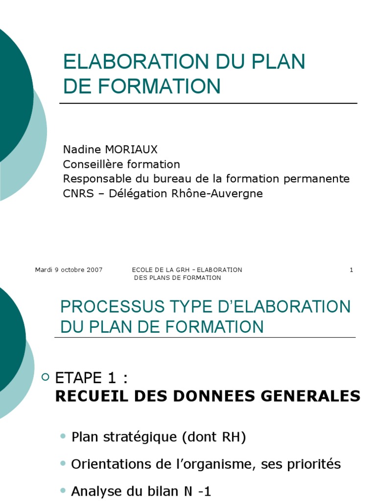 Élaboration des Plans de Formation | PDF | Recrutement | Business