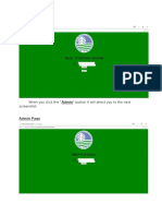 Home Page: When You Click The "Admin" Button It Will Direct You To The Next Screenshot