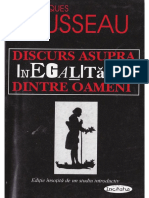 06.-Rousseau Discurs Asupra Originii Inegalitatii