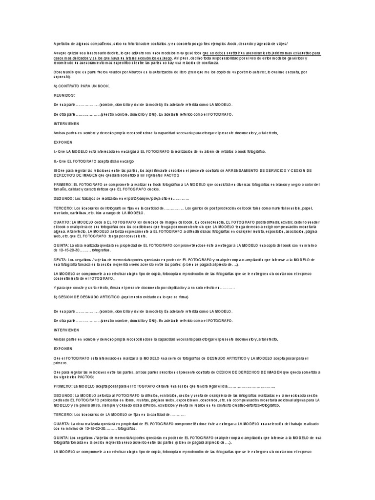 Modelos de Contratos Fotograficos Fotografía aérea
