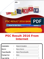 PSC Result 2016