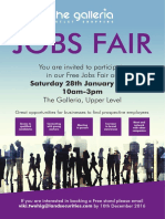 Galleria Jobs Fair A4 Poster - BUSINESSES