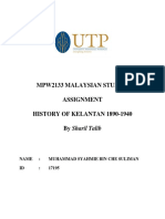 Muhammad Syahmie (17195, ME) - History of Kelantan 1890-1940 by Shahril Talib
