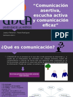 Comunicación Asertiva, Escucha Activa y Comunicación Eficaz