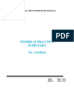 Teorie Şi Practică Judiciară Nr. 3-4 Din 2014