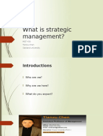 Class 1 What Is Strategic Management