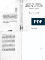 Venir Al Mundo (PARTE UNO) Peter Sloterdijk PDF