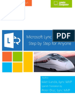 Microsoft Lync Server 2013 Step by Step For Anyone - Spanish