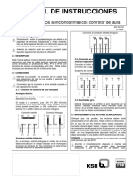 Manual Instrucciones Motores Asincronos Trifasicos Rotor de Jaula PDF