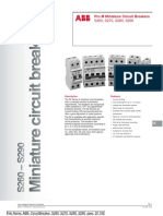 ABB CircuitBreaker S260 S270 S280 S290 Spec D1103