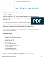 New York Itinerary - 3 Days in NYC For First Time Visitors