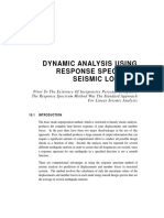 Dynamic analysis using response spectrum seismic loading