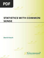 Statistics With Common Sense - David Kault (2003)