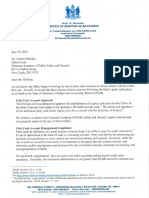 Delaware Academy of Public Safety and Security Inspection Letter