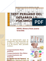 Test Peruano Del Desarrollo Psicomotor