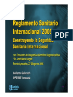 RSI 2005 - Construyendo Seguridad Sanitaria Internacional