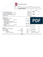 Balance Beam Scoresheet