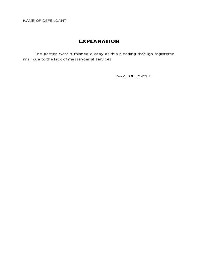 Explanation: Name of Defendant | PDF