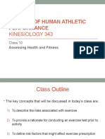 Class Presentation - Assessing Health and Fitness