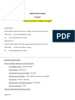 Applied Value Investing (Cooper, Luft) FA2015