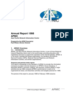 Annual Report of Apnic in 1998