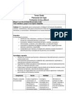 PLANEACION DE CLASE, FORMACIÓN CIVICA Y ÉTICA 3er GRADO PDF