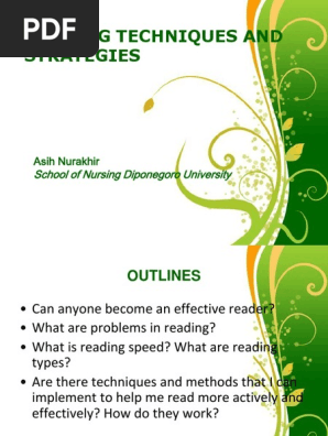 EFN2_MrNur_Reading Techniques and Strategies