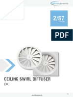 2 s7 Ceiling Swirl Diffuser Dk